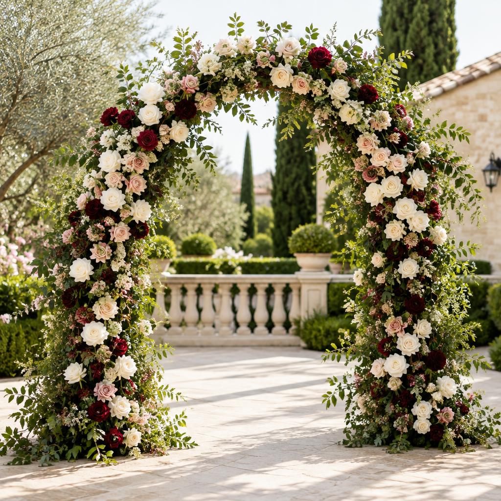 Arche florale de mariage